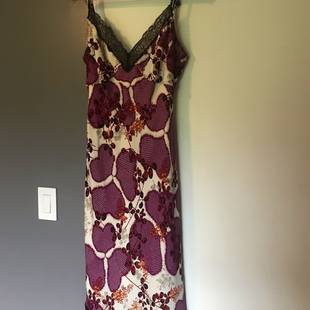DVF silk dress.